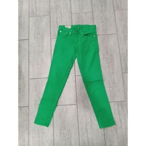 Polo Ralph Lauren Jeans Womens 26,Green Denim Pants Tompkins Skinny crop
